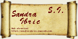 Sandra Ibrić vizit kartica